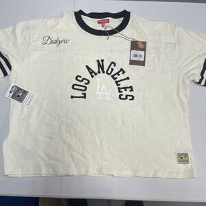 Los Angeles Dodgers Mitchell & Ness Women's Cropped T-Shirt